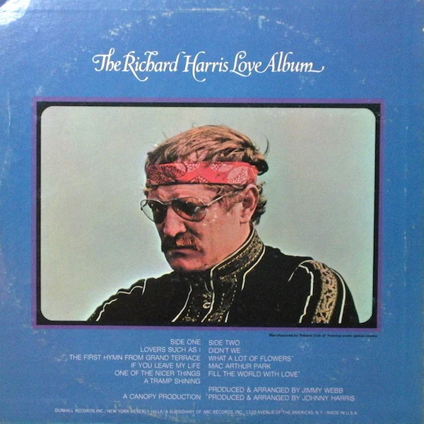 Richard Harris - The Richard Harris Love Album (LP, Album, Comp) (Very Good Plus (VG+)) - Image 2