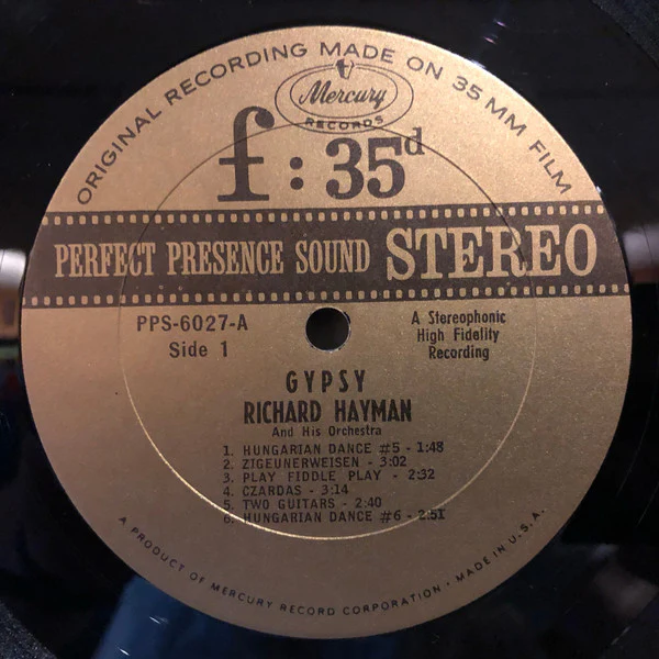 Richard Hayman And His Orchestra - Gypsy (LP, Gat) (Very Good (VG)) - Image 5