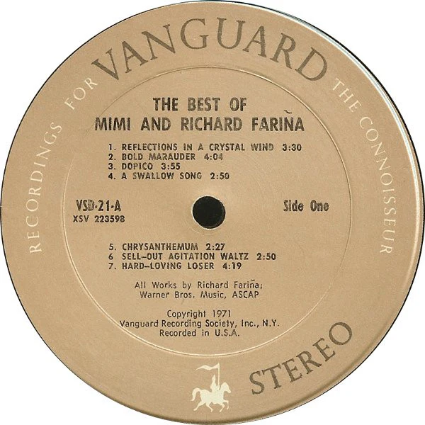 Richard & Mimi Farina - The Best Of Mimi & Richard Fariña (2xLP, Comp) (Very Good Plus (VG+)) - Image 3
