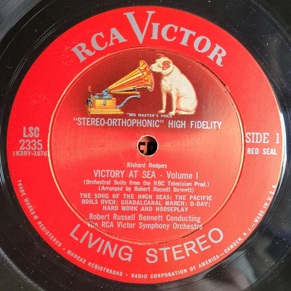 Richard Rodgers / Robert Russell Bennett - Victory At Sea Volume I (LP, Album) (Very Good Plus (VG+)) - Image 3