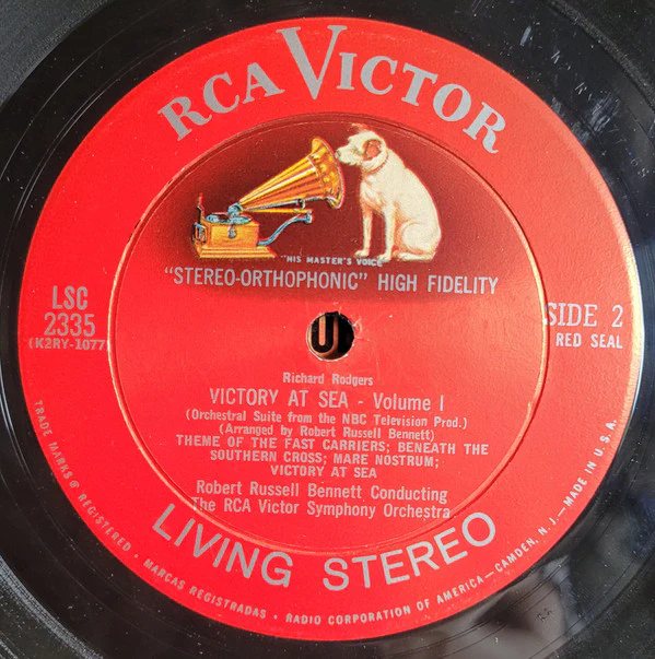 Richard Rodgers / Robert Russell Bennett - Victory At Sea Volume I (LP, Album) (Very Good Plus (VG+)) - Image 4