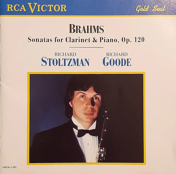 Richard Stoltzman / Richard Goode - Brahms* - The Sonatas For Clarinet And Piano, Op. 120 (CD, Album) (Near Mint (NM or M-))