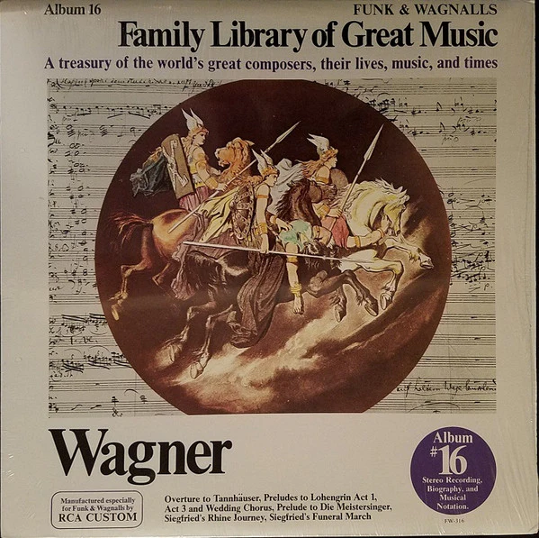 Richard Wagner - Overture To Tannhäuser; Lohengrin, Prelude To Act 1, Prelude To Act 3 And Wedding Chorus; Prelude To Die Meistersinger; Siegfried's Rhine Journey, Siegfried's Funeral March (LP) (Very Good Plus (VG+))