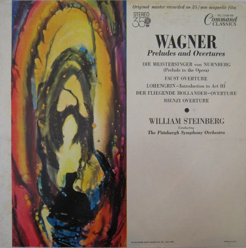 Richard Wagner - William Steinberg, The Pittsburgh Symphony Orchestra - Preludes And Overtures (LP, Album, Gat) (Very Good Plus (VG+))