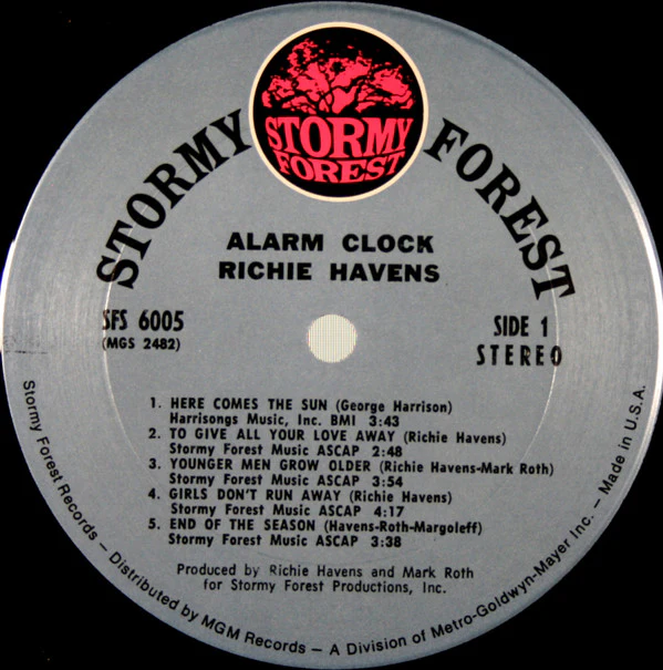 Richie Havens - Alarm Clock (LP, Album, Pit) (Very Good Plus (VG+)) - Image 3