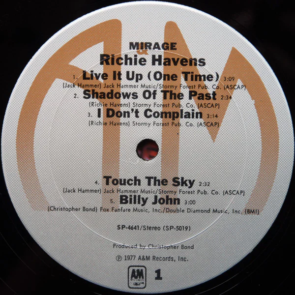 Richie Havens - Mirage (LP, Album, Pit) (Very Good Plus (VG+)) - Image 3