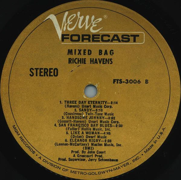 Richie Havens - Mixed Bag (LP, Album) (Good Plus (G+)) - Image 4