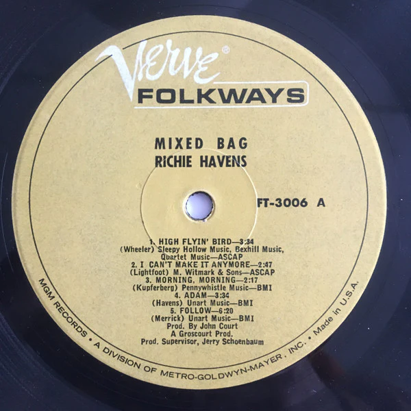 Richie Havens - Mixed Bag (LP, Album, Mono) (Near Mint (NM or M-)) - Image 3