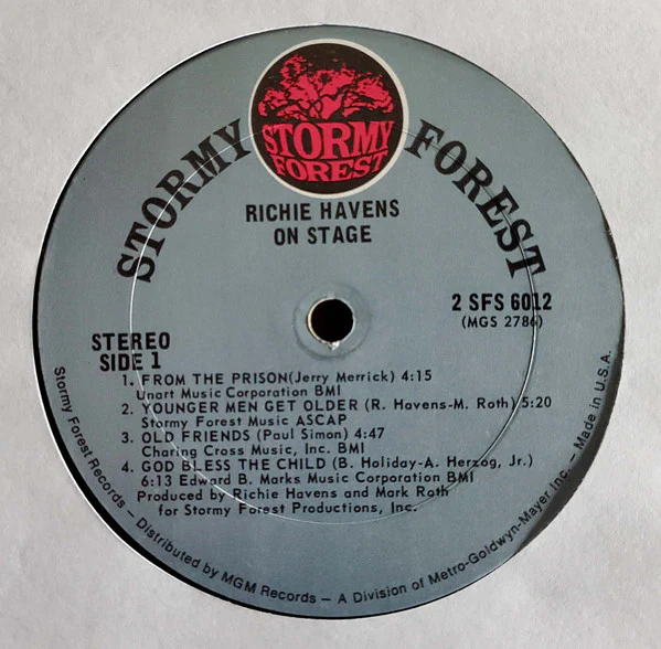 Richie Havens - On Stage (2xLP, Album, Pit) (Very Good Plus (VG+)) - Image 4