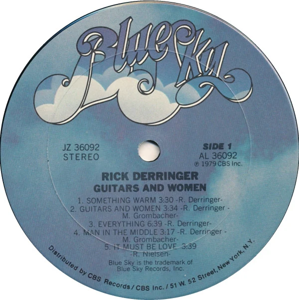 Rick Derringer - Guitars And Women (LP, Album, Ter) (Very Good Plus (VG+)) - Image 3