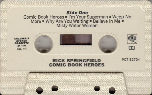 Rick Springfield - Comic Book Heroes (Cass, Album, RE, Dol) (Very Good Plus (VG+)) - Image 3