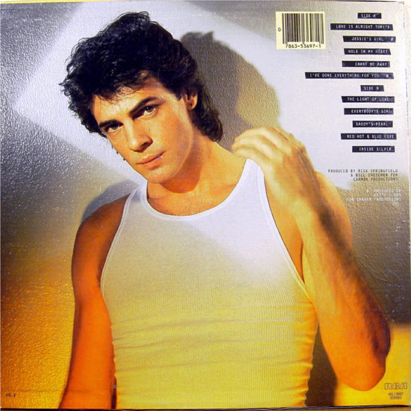 Rick Springfield - Working Class Dog (LP, Album, Ind) (Very Good Plus (VG+)) - Image 2