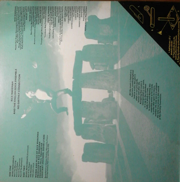 Rick Wakeman And The English Rock Ensemble - No Earthly Connection (LP, Album) (Very Good Plus (VG+)) - Image 2