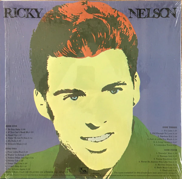 Ricky Nelson - Ricky Nelson (2xLP, Comp, Mono, Club) (Very Good Plus (VG+)) - Image 2