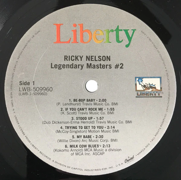 Ricky Nelson - Ricky Nelson (2xLP, Comp, Mono, Club) (Very Good Plus (VG+)) - Image 3