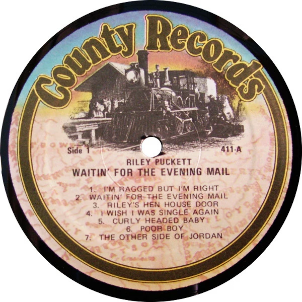 Riley Puckett - Waitin' For The Evening Mail (LP, Comp) (Near Mint (NM or M-)) - Image 4