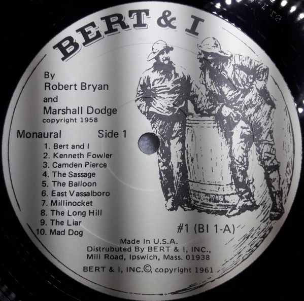 Robert Bryan And Marshall Dodge - Bert And I... And Other Stories From Down East (LP, Album, Mono) (Very Good Plus (VG+)) - Image 3