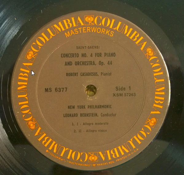 Robert Casadesus / Camille Saint-Saëns / Gabriel Fauré - Concerto No. 4 For Piano And Orchestra / Ballade For Piano And Orchestra (LP, RE) (Near Mint (NM or M-)) - Image 3