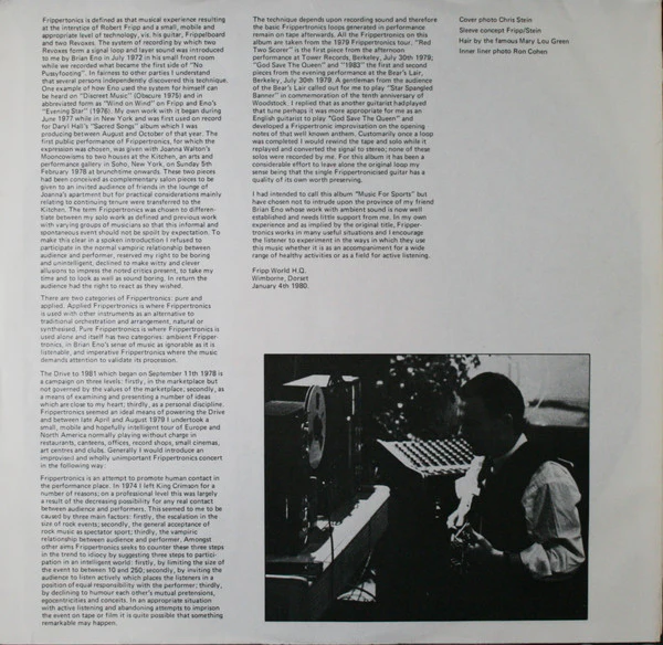 Robert Fripp - God Save The Queen / Under Heavy Manners (LP, Album, 72 ) (Very Good Plus (VG+)) - Image 5