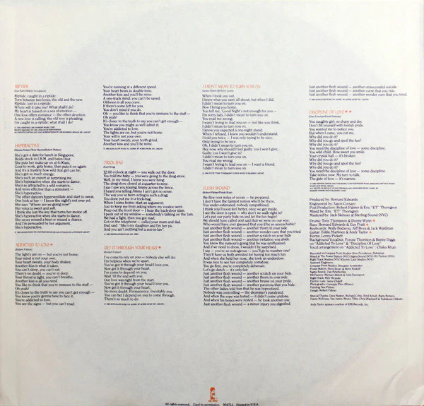 Robert Palmer - Riptide (LP, Album, Club) (Very Good (VG)) - Image 4