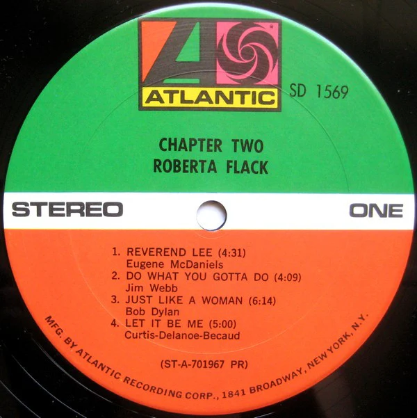 Roberta Flack - Chapter Two (LP, Album, Pre) (Very Good (VG)) - Image 3