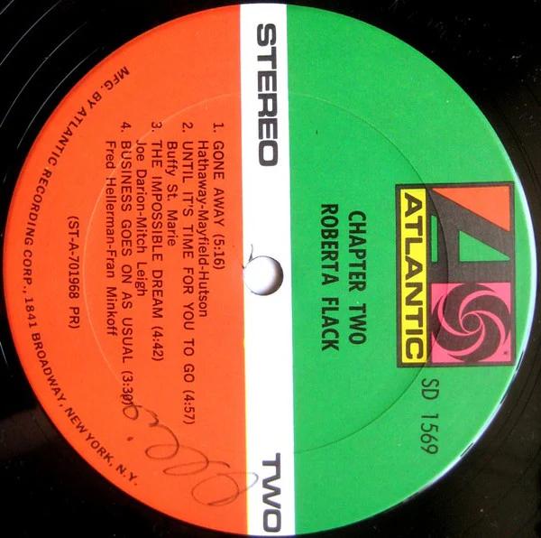 Roberta Flack - Chapter Two (LP, Album, Pre) (Very Good (VG)) - Image 4