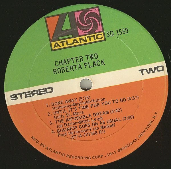 Roberta Flack - Chapter Two (LP, Album, RP, RI ) (Very Good (VG)) - Image 4