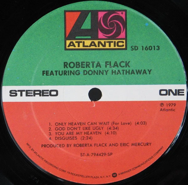 Roberta Flack Featuring Donny Hathaway - Roberta Flack Featuring Donny Hathaway (LP, Album, SP ) (Very Good Plus (VG+)) - Image 3