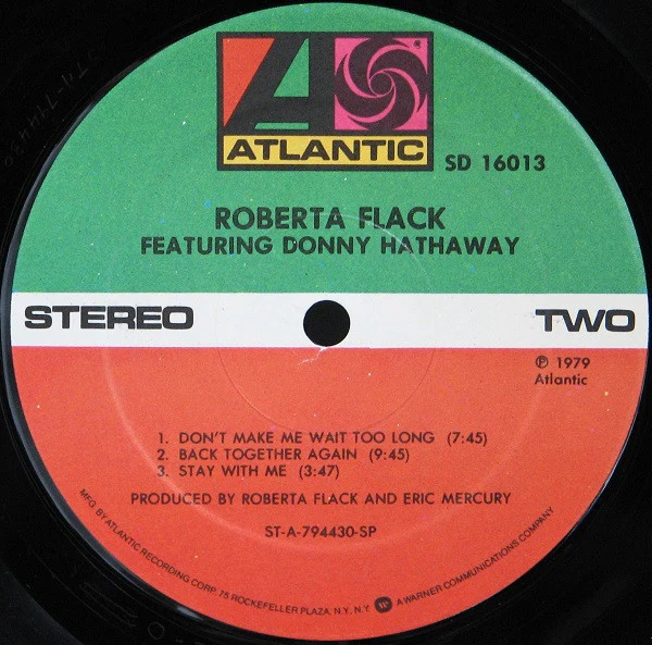 Roberta Flack Featuring Donny Hathaway - Roberta Flack Featuring Donny Hathaway (LP, Album, SP ) (Very Good Plus (VG+)) - Image 4