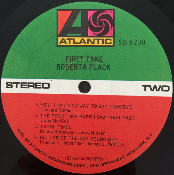 Roberta Flack - First Take (LP, Album, PR ) (Very Good (VG)) - Image 4