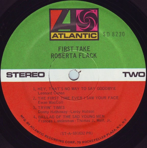 Roberta Flack - First Take (LP, Album, RE, PR ) (Very Good Plus (VG+)) - Image 4