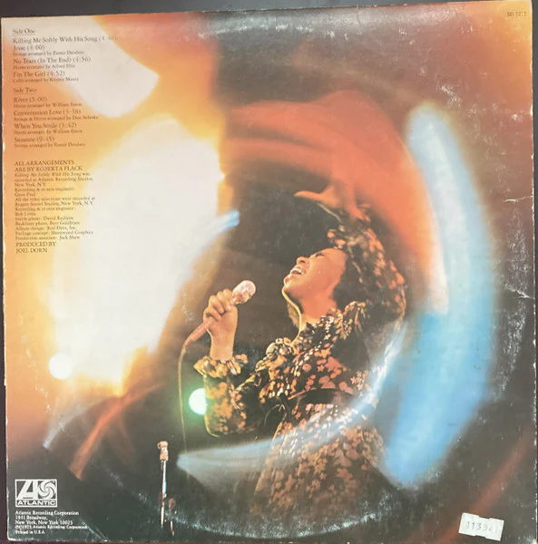 Roberta Flack - Killing Me Softly (LP, Album, Club, Ind) (Very Good Plus (VG+)) - Image 2