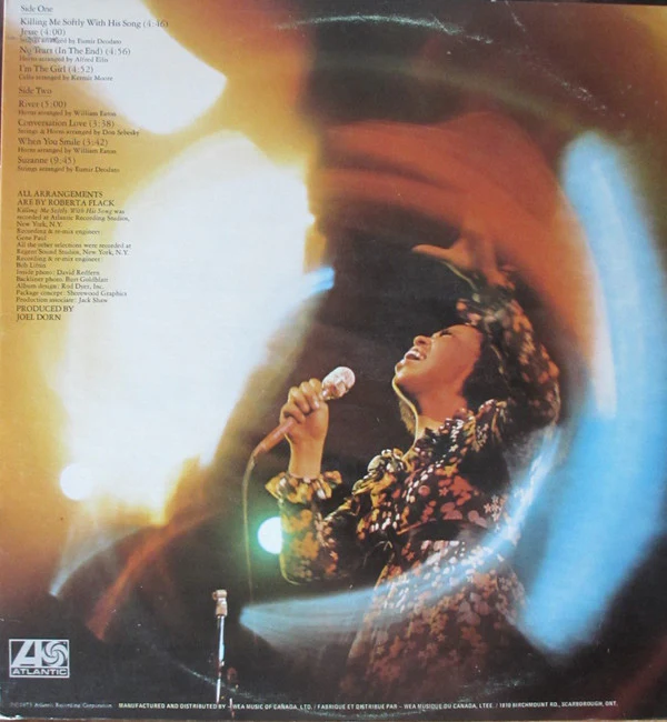 Roberta Flack - Killing Me Softly (LP, Album, Gat) (Very Good Plus (VG+)) - Image 2