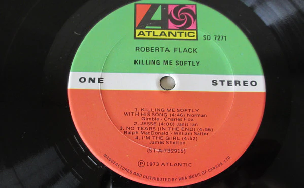 Roberta Flack - Killing Me Softly (LP, Album, Gat) (Very Good Plus (VG+)) - Image 4