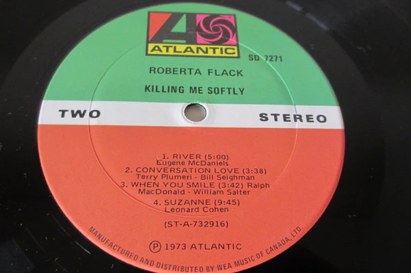 Roberta Flack - Killing Me Softly (LP, Album, Gat) (Very Good Plus (VG+)) - Image 5