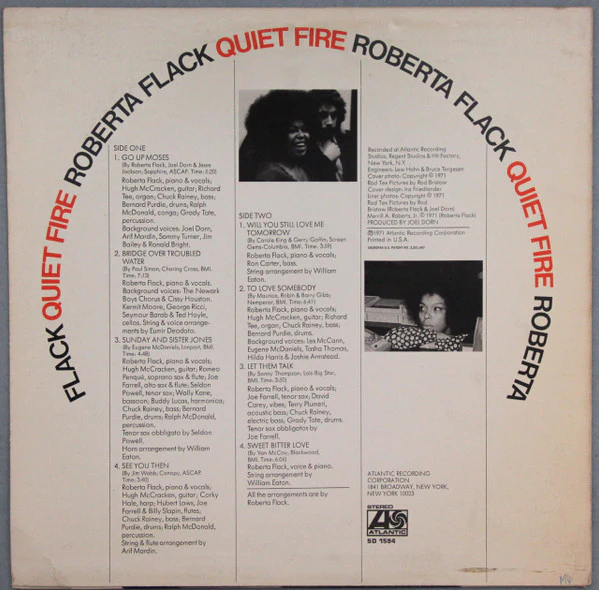 Roberta Flack - Quiet Fire (LP, Album, PR ) (Very Good (VG)) - Image 2
