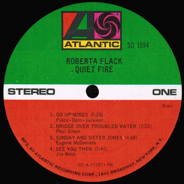 Roberta Flack - Quiet Fire (LP, Album, PR ) (Very Good (VG)) - Image 3