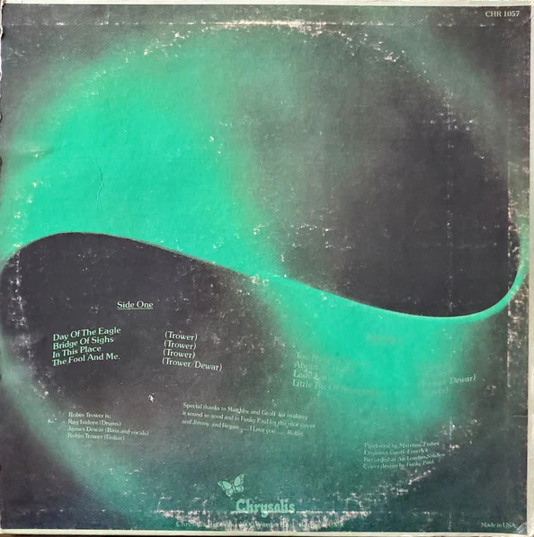 Robin Trower - Bridge Of Sighs (LP, Album, San) (Good Plus (G+)) - Image 2