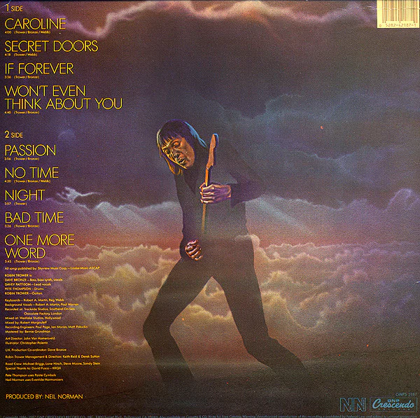 Robin Trower - Passion (LP, Album) (Very Good (VG)) - Image 2