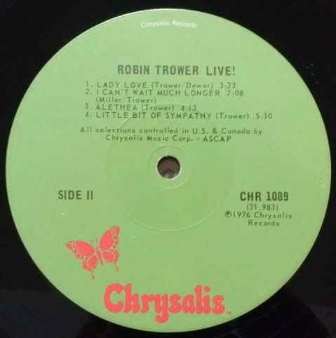 Robin Trower - Robin Trower Live! (LP, Album, L.A) (Very Good Plus (VG+)) - Image 4