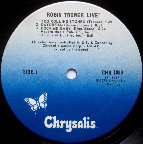 Robin Trower - Robin Trower Live! (LP, Album, RP) (Good Plus (G+)) - Image 3