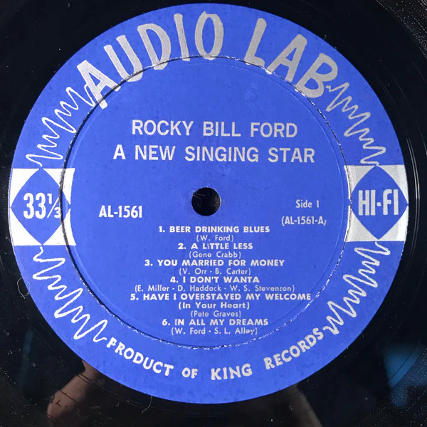 Rocky Bill Ford - A New Singing Star (LP, Album) (Very Good (VG)) - Image 3