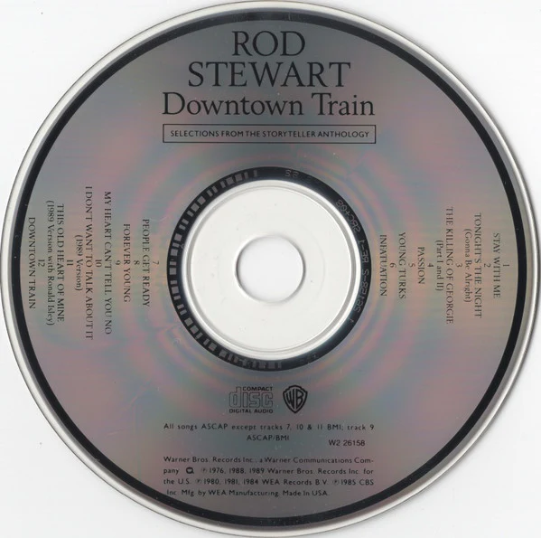 Rod Stewart - Downtown Train (Selections From The Storyteller Anthology) (CD, Comp, Club) (Near Mint (NM or M-)) - Image 3