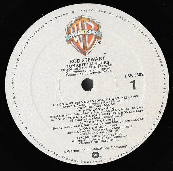 Rod Stewart - Tonight I'm Yours (LP, Album, Spe) (Very Good Plus (VG+)) - Image 3