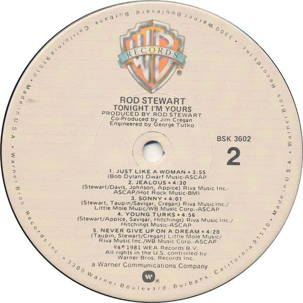 Rod Stewart - Tonight I'm Yours (LP, Album, Win) (Very Good Plus (VG+)) - Image 4
