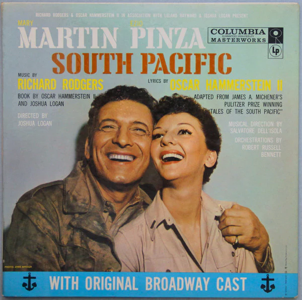 Rodgers & Hammerstein / Featuring Mary Martin, Ezio Pinza With "South Pacific" Original Broadway Cast - South Pacific (LP, Album, Mono, RE, Pit) (Very Good (VG))