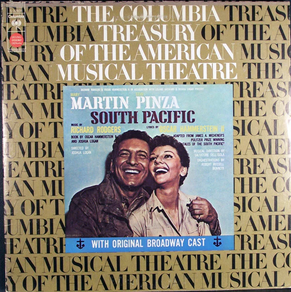 Rodgers & Hammerstein / Featuring Mary Martin, Ezio Pinza With "South Pacific" Original Broadway Cast - South Pacific (LP, Album, Mono, RE) (Very Good (VG))