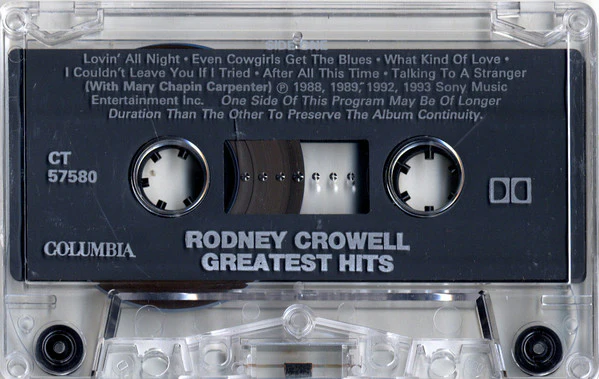 Rodney Crowell - Greatest Hits (Cass, Comp, Dol) (Near Mint (NM or M-)) - Image 3