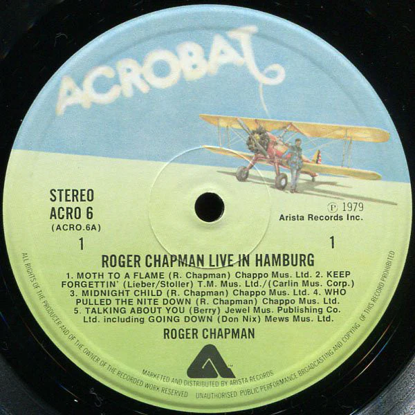 Roger Chapman And The Shortlist - Live In Hamburg (LP) (Near Mint (NM or M-)) - Image 3
