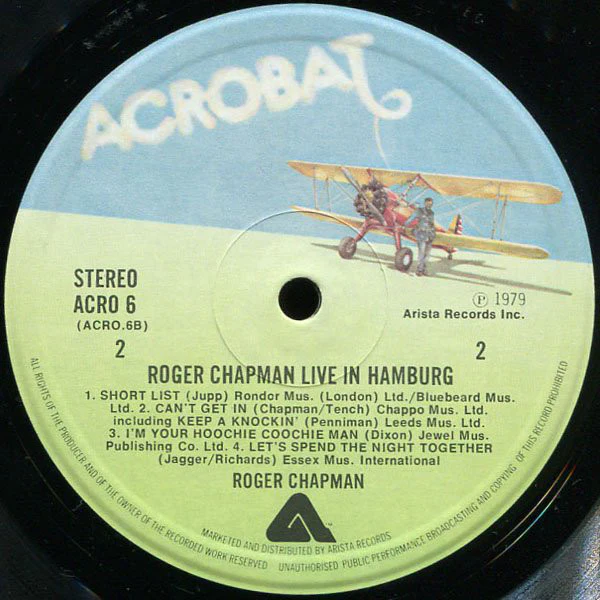 Roger Chapman And The Shortlist - Live In Hamburg (LP) (Near Mint (NM or M-)) - Image 4